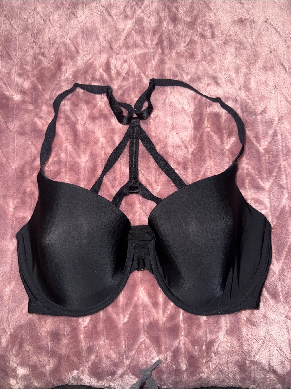Victoria's Secret Black Strappy Back Push-Up Bra